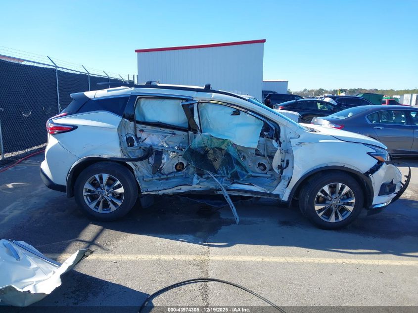 2018 Nissan Murano Sv VIN: 5N1AZ2MG1JN129202 Lot: 43974305