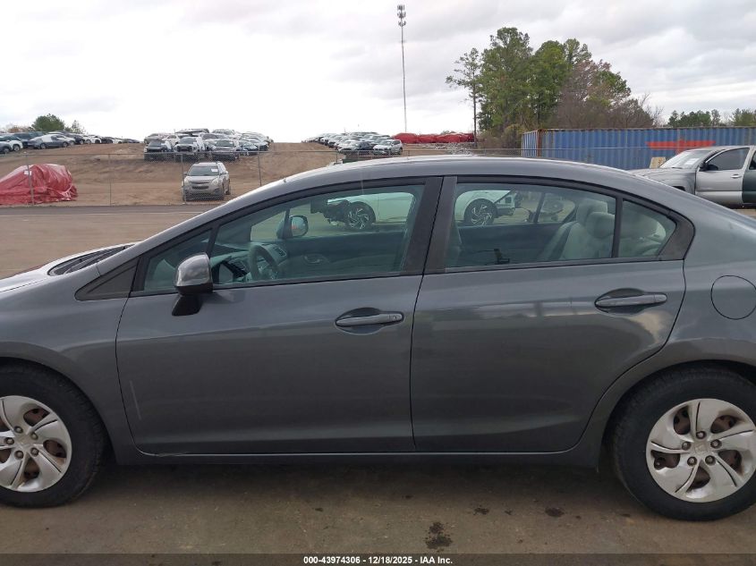 2013 Honda Civic Lx VIN: 19XFB2F58DE060124 Lot: 43974306