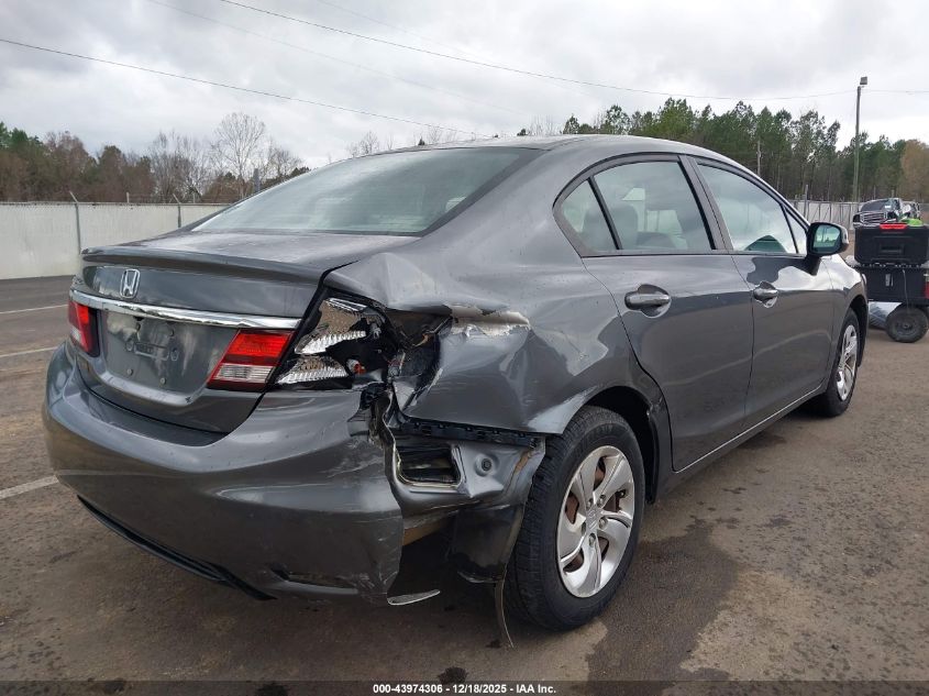 2013 Honda Civic Lx VIN: 19XFB2F58DE060124 Lot: 43974306