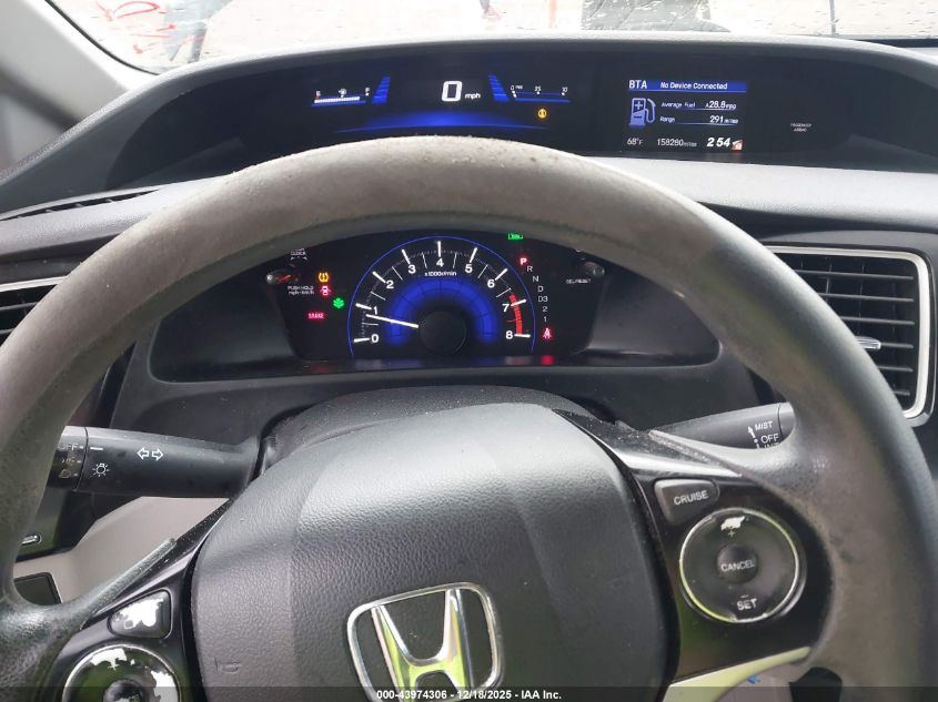 2013 Honda Civic Lx VIN: 19XFB2F58DE060124 Lot: 43974306