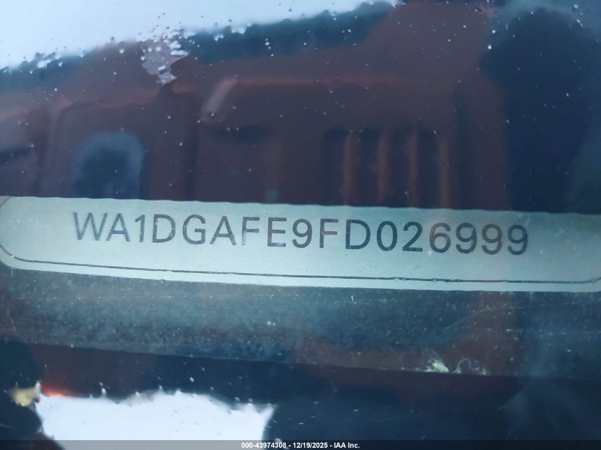 2015 Audi Q7 3.0T S Line Prestige VIN: WA1DGAFE9FD026999 Lot: 43974308