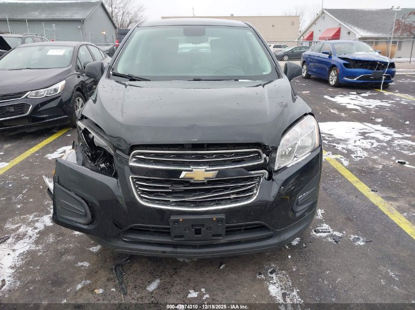 2016 Chevrolet Trax 1Ls VIN: KL7CJKSBXGB742311 Lot: 43974310