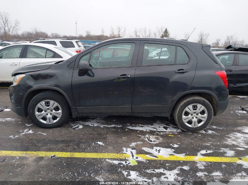 2016 Chevrolet Trax 1Ls VIN: KL7CJKSBXGB742311 Lot: 43974310