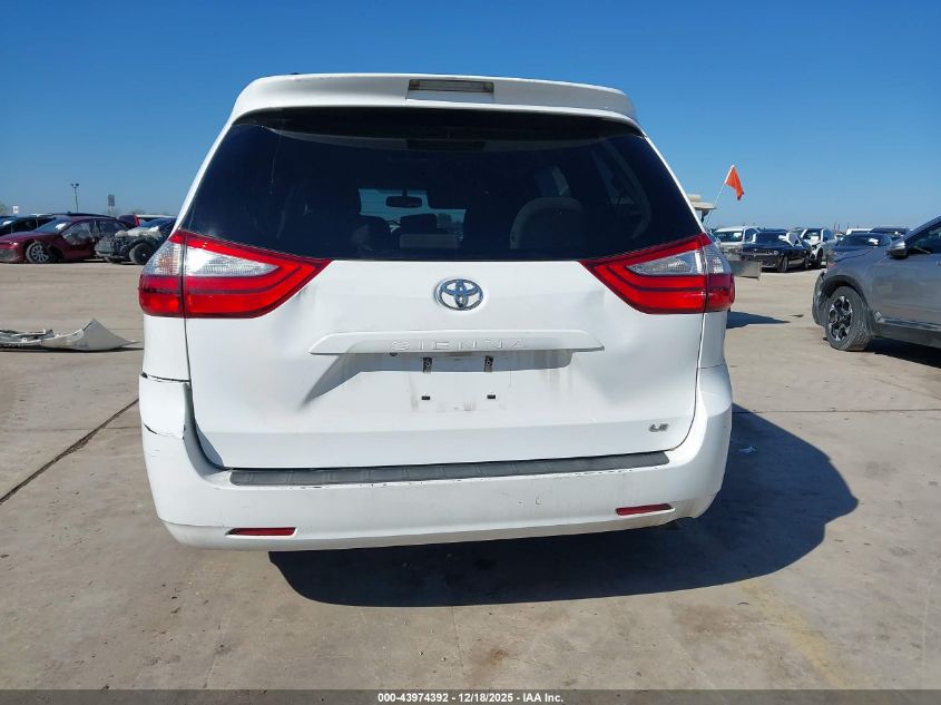 2016 Toyota Sienna Le 8 Passenger VIN: 5TDKK3DCXGS752126 Lot: 43974392