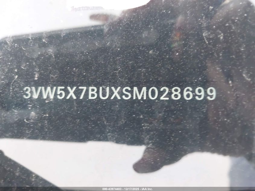 2025 Volkswagen Jetta 1.5T S VIN: 3VW5X7BUXSM028699 Lot: 43974403