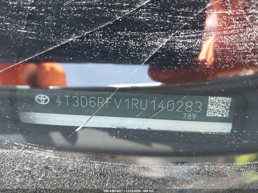 2024 Toyota Rav4 Hybrid Limited VIN: 4T3D6RFV1RU140283 Lot: 43974417