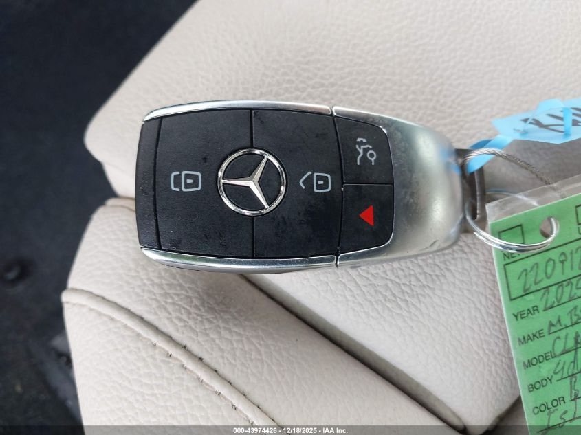 2025 Mercedes-Benz Cla 250 Coupe VIN: W1K5J4GB8SN556926 Lot: 43974426