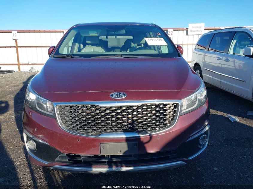 2015 Kia Sedona Sx Luxury VIN: KNDME5C12F6033981 Lot: 43974429