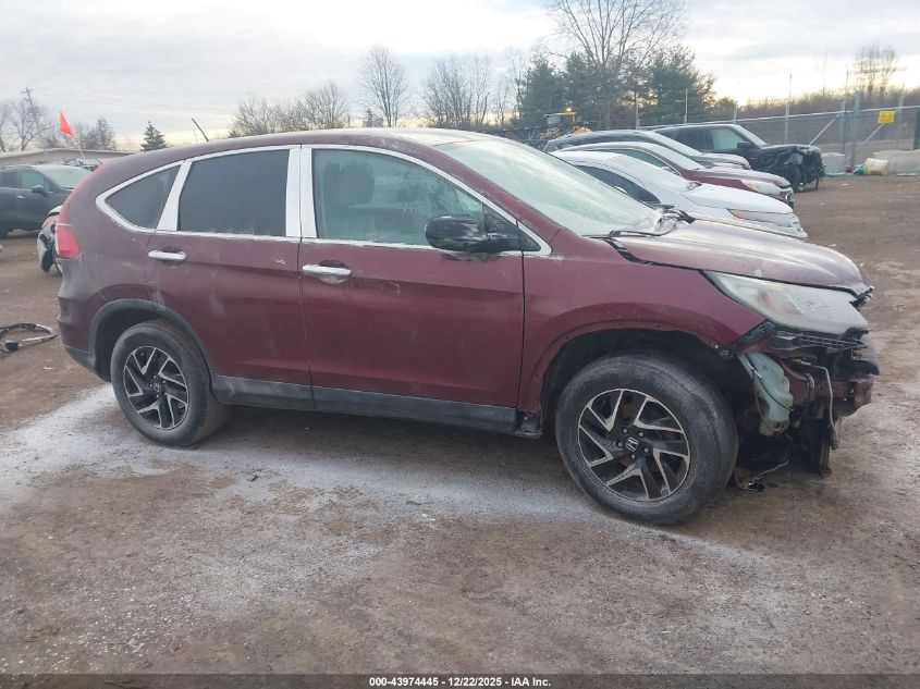 2016 Honda Cr-V Se VIN: 2HKRM3H43GH518136 Lot: 43974445