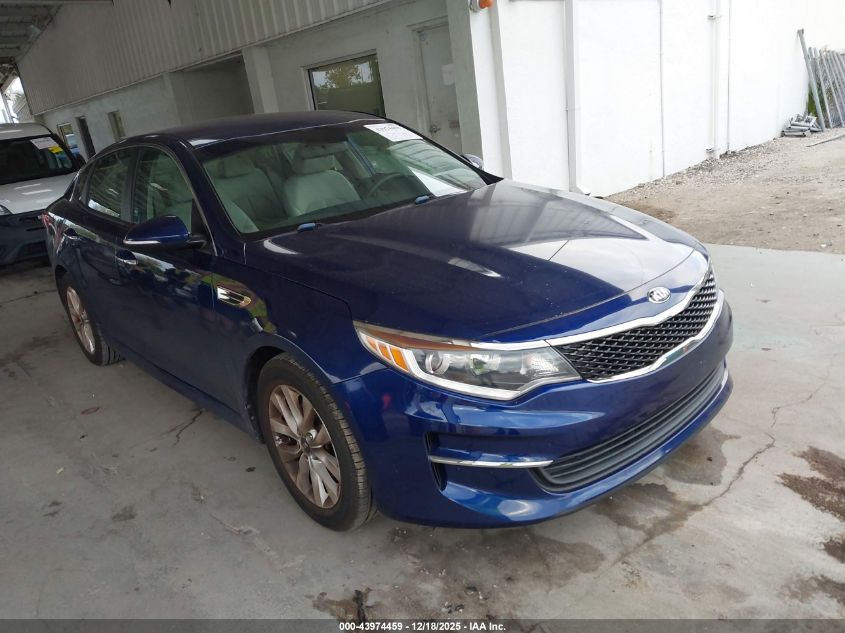 2016 Kia Optima Lx VIN: 5XXGT4L34GG016651 Lot: 43974459