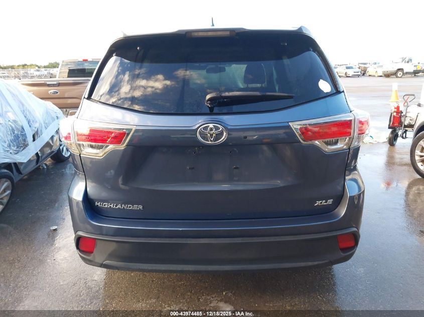 2014 Toyota Highlander Xle V6 VIN: 5TDKKRFHXES026288 Lot: 43974485