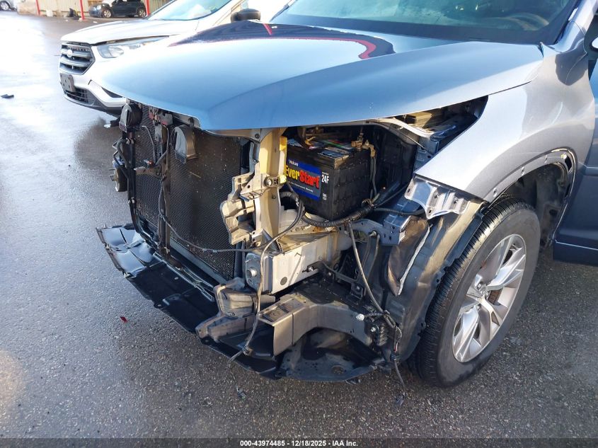 2014 Toyota Highlander Xle V6 VIN: 5TDKKRFHXES026288 Lot: 43974485