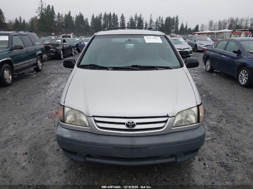 2002 Toyota Sienna Le VIN: 4T3ZF13C22U415269 Lot: 43974492