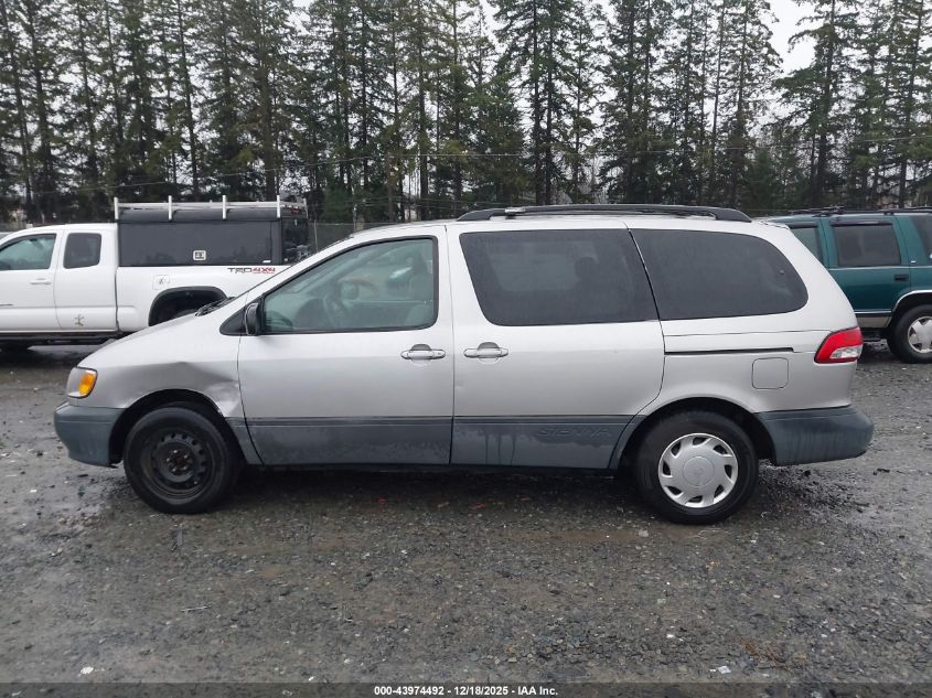 2002 Toyota Sienna Le VIN: 4T3ZF13C22U415269 Lot: 43974492