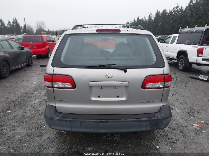 2002 Toyota Sienna Le VIN: 4T3ZF13C22U415269 Lot: 43974492