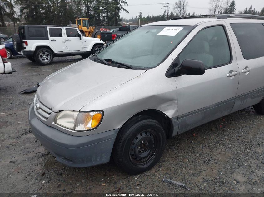 2002 Toyota Sienna Le VIN: 4T3ZF13C22U415269 Lot: 43974492