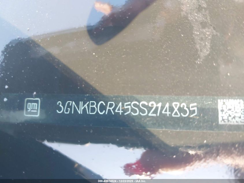 2025 Chevrolet Blazer Fwd 2Lt VIN: 3GNKBCR45SS214835 Lot: 43974524