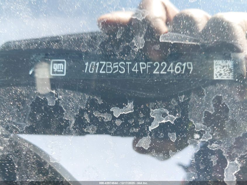 2023 Chevrolet Malibu Fwd Ls VIN: 1G1ZB5ST4PF224619 Lot: 43974544