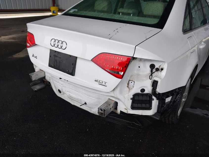 2011 Audi A4 2.0T Premium VIN: WAUFFAFL7BN037372 Lot: 43974576