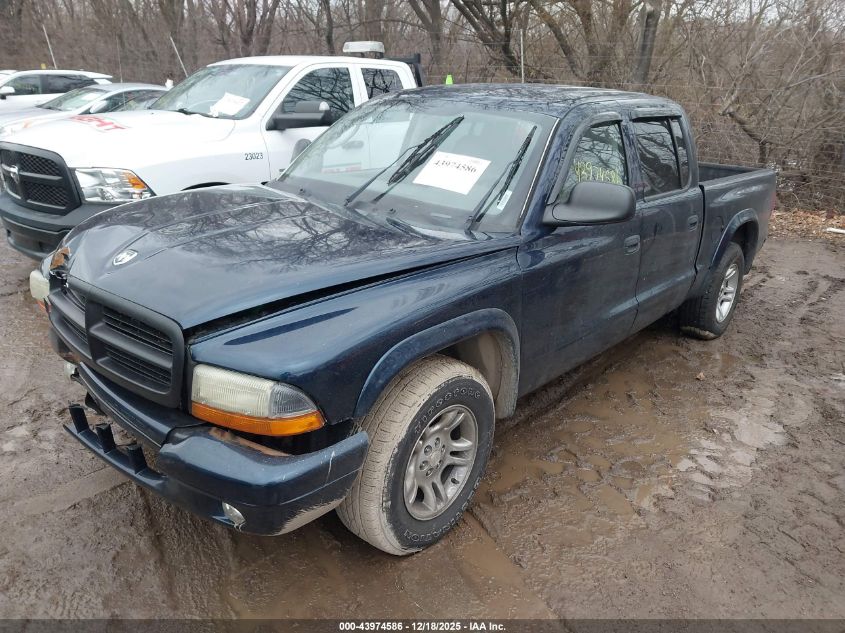 2003 Dodge Dakota Sport/Sxt VIN: 1D7HL38N13S166781 Lot: 43974586