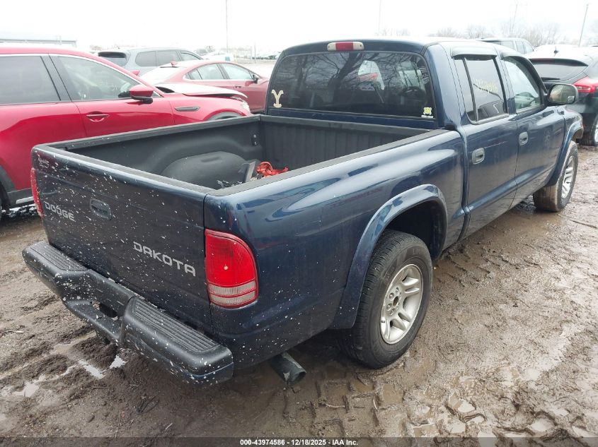 2003 Dodge Dakota Sport/Sxt VIN: 1D7HL38N13S166781 Lot: 43974586