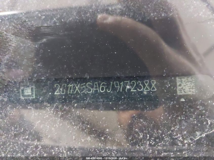 2018 Chevrolet Impala 1Fl VIN: 2G11X5SA6J9172388 Lot: 43974588