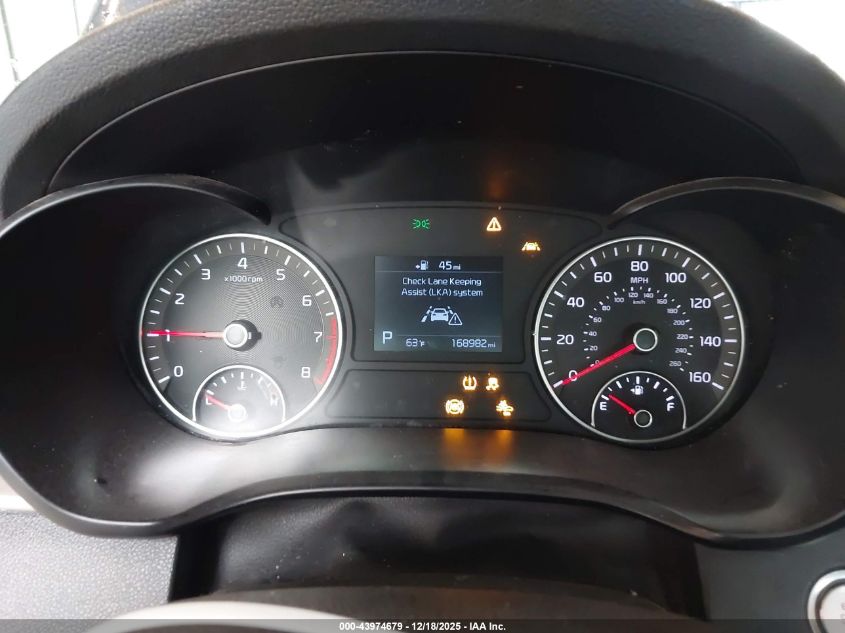 2019 Kia Optima S VIN: 5XXGT4L3XKG362809 Lot: 43974679