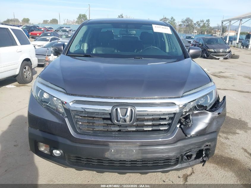 2017 Honda Ridgeline Rtl-T VIN: 5FPYK3F64HB028821 Lot: 43974682