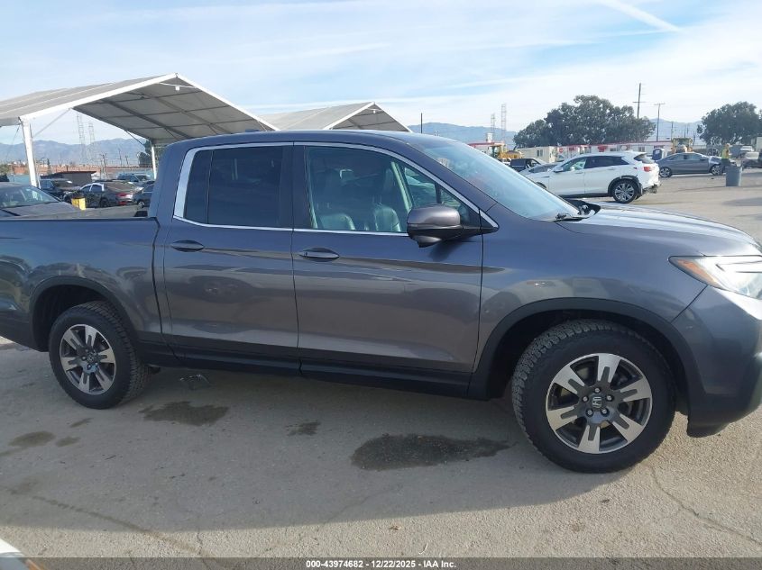 2017 Honda Ridgeline Rtl-T VIN: 5FPYK3F64HB028821 Lot: 43974682