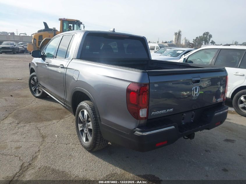 2017 Honda Ridgeline Rtl-T VIN: 5FPYK3F64HB028821 Lot: 43974682