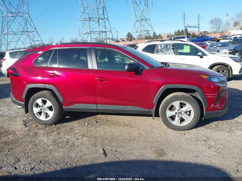 2020 Toyota Rav4 Hybrid Le VIN: JTML6RFVXLD006761 Lot: 43974684