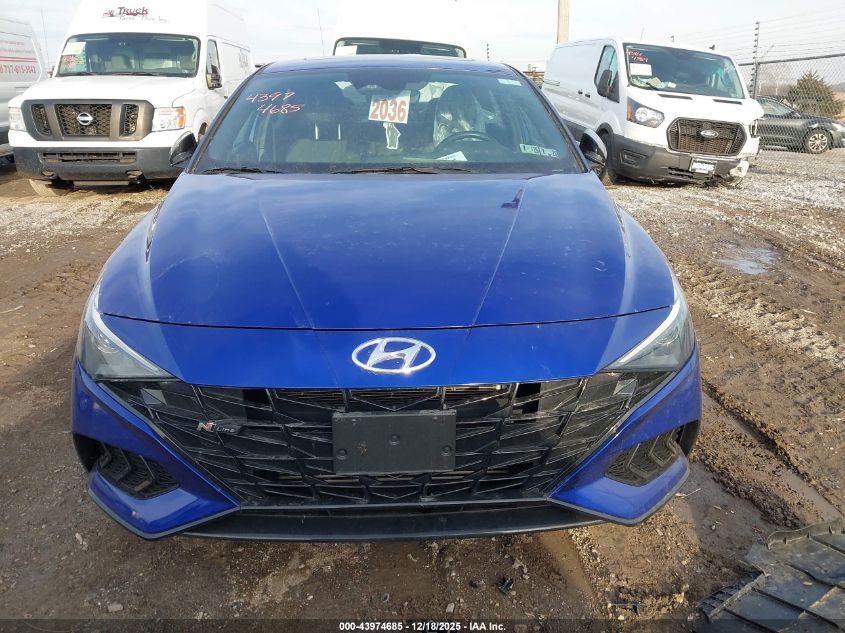 2023 Hyundai Elantra N Line VIN: KMHLR4AF7PU536598 Lot: 43974685