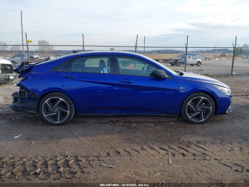 2023 Hyundai Elantra N Line VIN: KMHLR4AF7PU536598 Lot: 43974685
