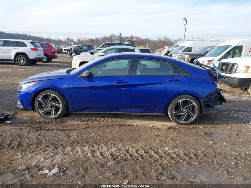 2023 Hyundai Elantra N Line VIN: KMHLR4AF7PU536598 Lot: 43974685