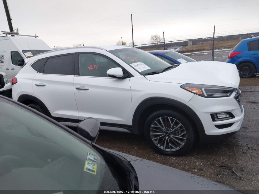 2020 Hyundai Tucson Limited VIN: KM8J3CAL8LU221909 Lot: 43974692