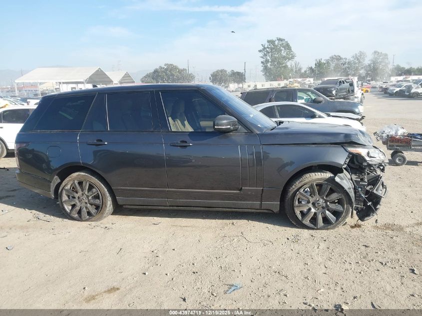 2016 Land Rover Range Rover 5.0L V8 Supercharged VIN: SALGS2EF4GA295098 Lot: 43974719