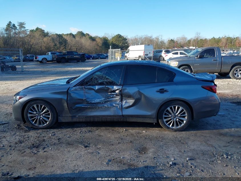 2021 Infiniti Q50 Luxe VIN: JN1EV7BP8MM703339 Lot: 43974725