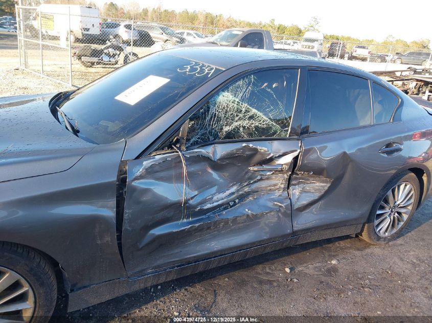 2021 Infiniti Q50 Luxe VIN: JN1EV7BP8MM703339 Lot: 43974725