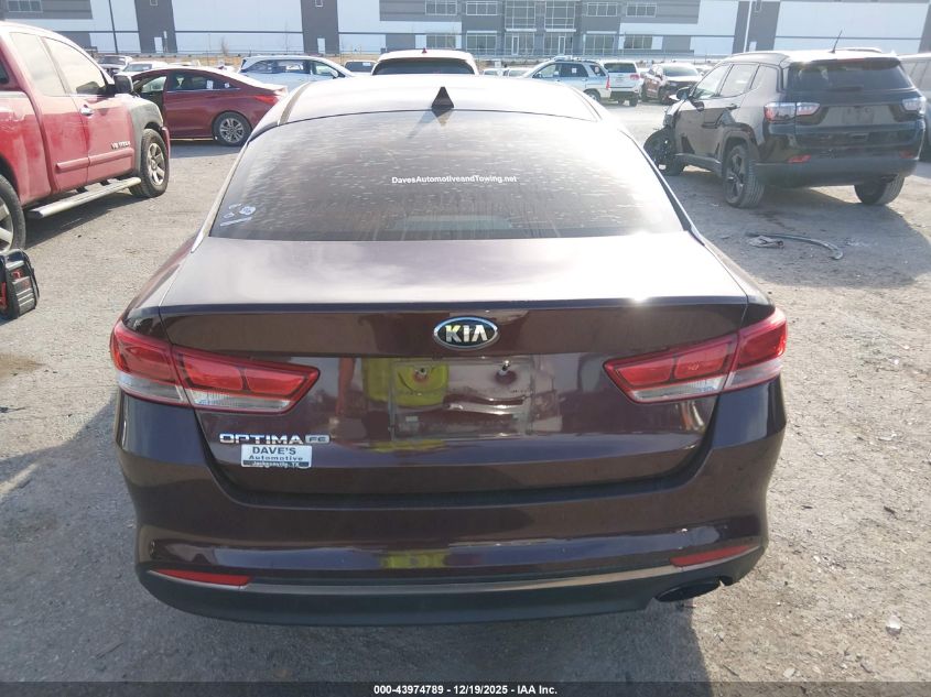 2016 Kia Optima Lx VIN: 5XXGT4L3XGG113949 Lot: 43974789