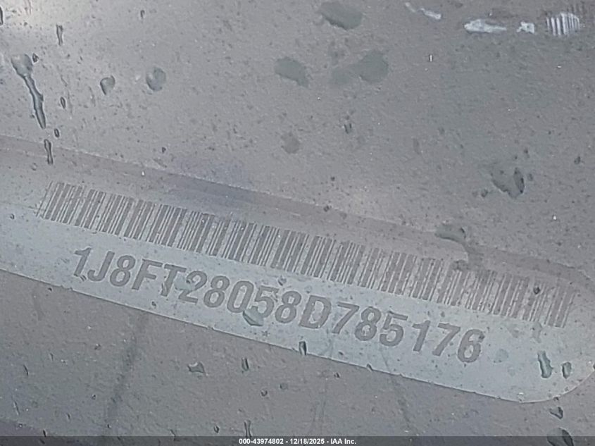 2008 Jeep Patriot Sport VIN: 1J8FT28058D785176 Lot: 43974802