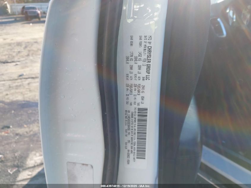 2013 Dodge Durango Crew VIN: 1C4RDHDG5DC664056 Lot: 43974815