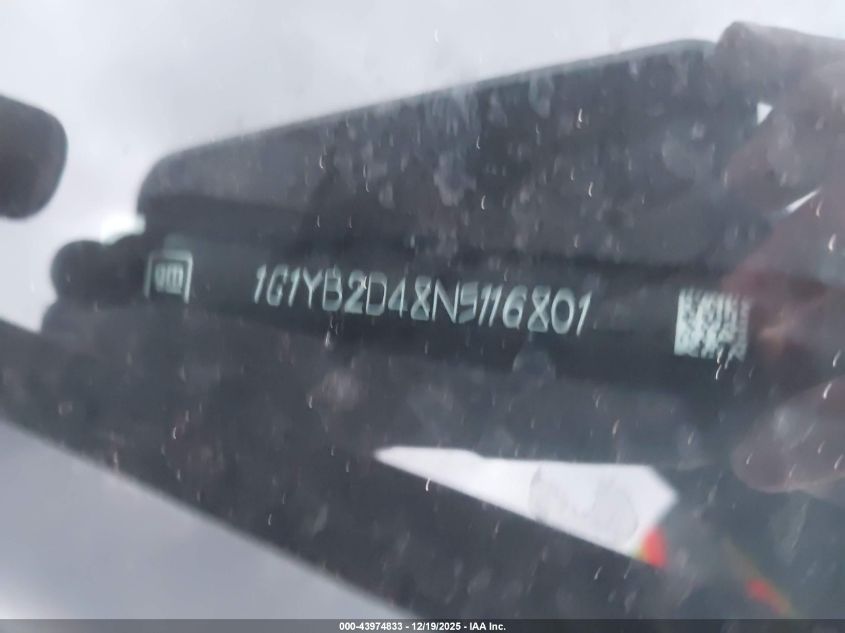 2022 Chevrolet Corvette Stingray Rwd 2Lt VIN: 1G1YB2D48N5116801 Lot: 43974833