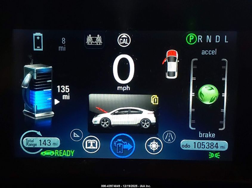 2014 Chevrolet Volt VIN: 1G1RA6E44EU172771 Lot: 43974849