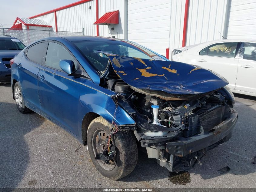 2016 Hyundai Elantra Se VIN: KMHDH4AE3GU598837 Lot: 43974850