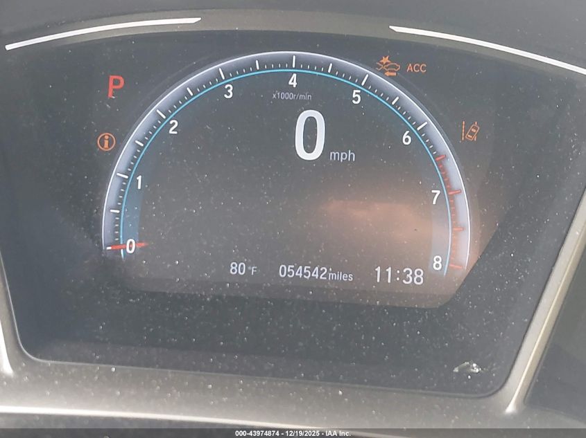 2020 Honda Civic Ex VIN: 19XFC1F36LE213796 Lot: 43974874