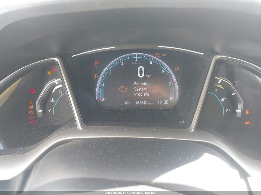 2020 Honda Civic Ex VIN: 19XFC1F36LE213796 Lot: 43974874