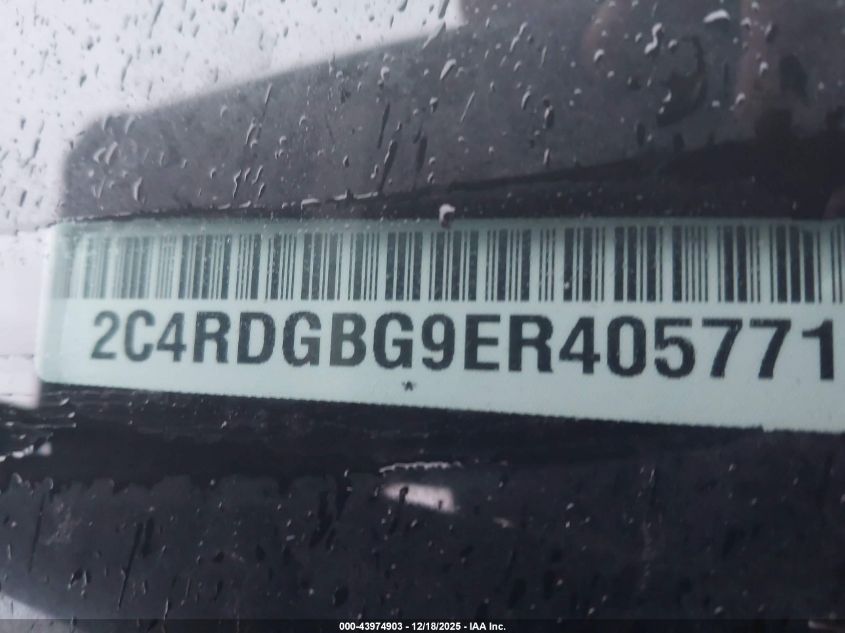 2014 Dodge Grand Caravan American Value Pkg VIN: 2C4RDGBG9ER405771 Lot: 43974903