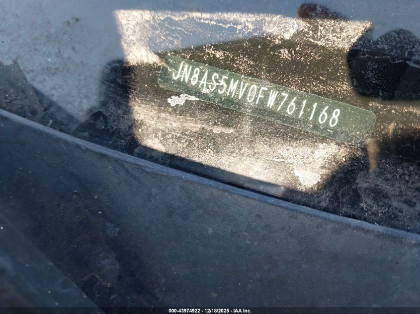 2015 Nissan Rogue Select S VIN: JN8AS5MV0FW761168 Lot: 43974922