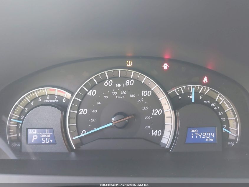 2012 Toyota Camry Se VIN: 4T1BF1FK1CU097174 Lot: 43974931