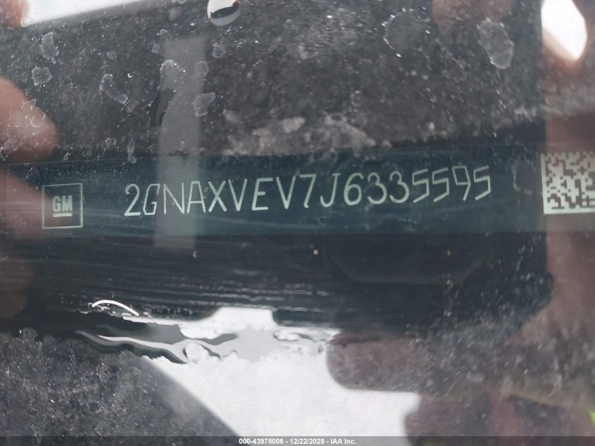 2018 Chevrolet Equinox Premier VIN: 2GNAXVEV7J6335595 Lot: 43975006